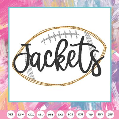 jackets football embroidery design